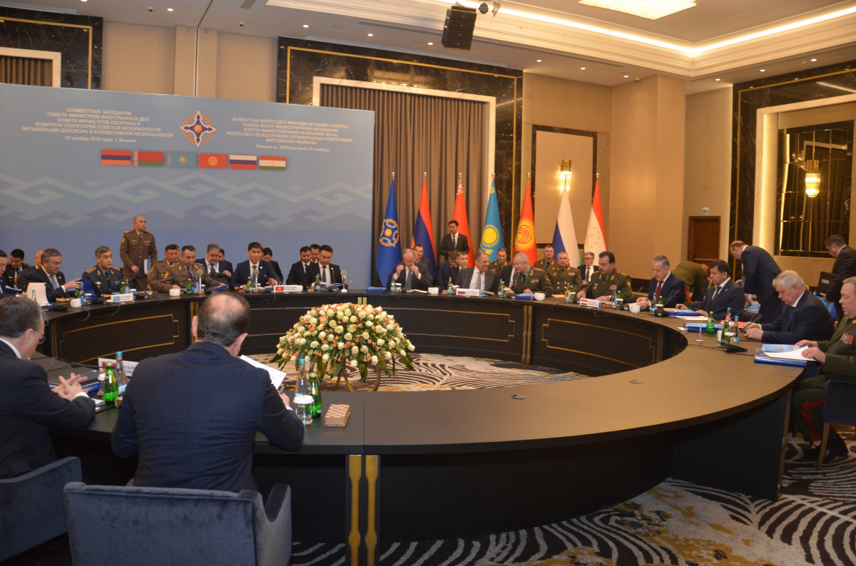 On November 27, in Bishkek, a joint meeting of the Ministerial Council of Foreign Affairs, the Council of Ministers of Defense, the CSTO CSSC was held. The agenda of tomorrow's session of the Collective Security Council was approved and Statement on effor