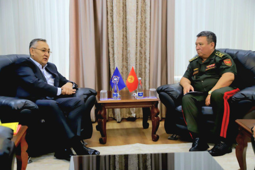 CSTO Secretary General holds a working meeting with the Minister of Defence of the Kyrgyz Republic