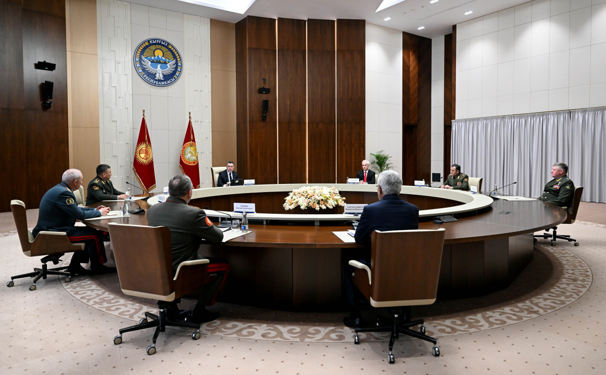 President of Kyrgyzstan Sadyr Japarov received participants of the CSTO Defense Ministers Council meeting