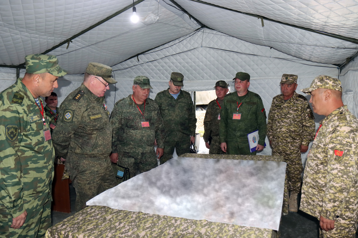 The Chief of the CSTO Joint Staff familiarized himself with the organization of work at the control point of the CAR CRDF