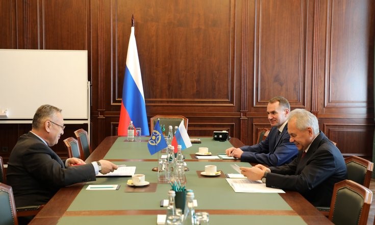 The CSTO Secretary General Talatbek Masadykov met with the Security Council Secretary of Russia Sergey Shoigu