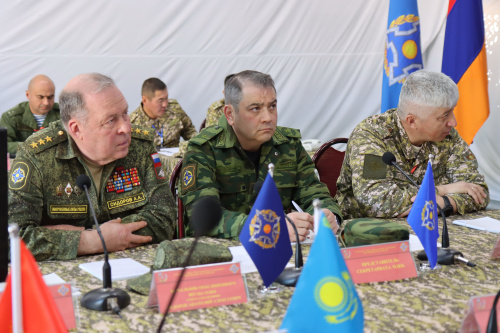Participants in the "Indestructible Brotherhood-2023" training with the CSTO Peacekeeping Forces must equip more than 26 observation posts and 15 checkpoints