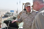 Командующий ЦВО Александр Лапин информирует Генерального секретаря ОДКБ Станислава Зася о новой системе закрытой спутниковой связи 