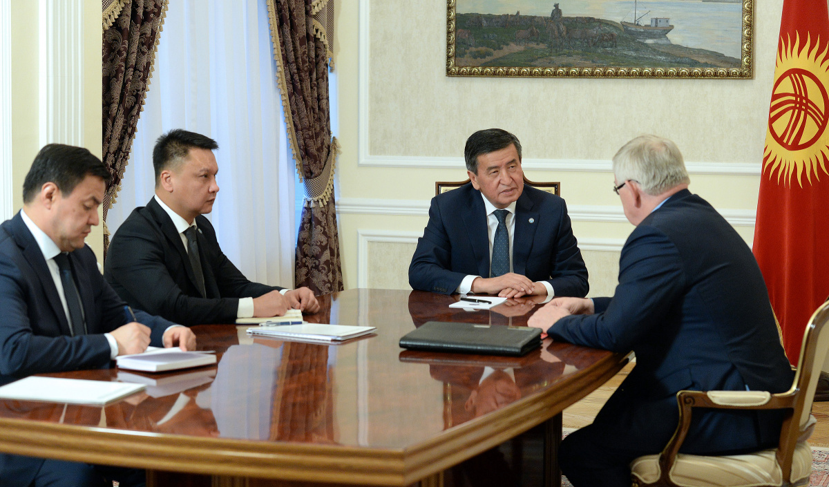 President of the Kyrgyz Republic  Sooronbay Jeenbekov met with the CSTO Acting Secretary General Valery Semerikov in Bishkek