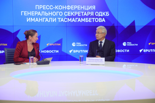 The CSTO Secretary General held press conference at the “Rossiya Segodnya” news agency