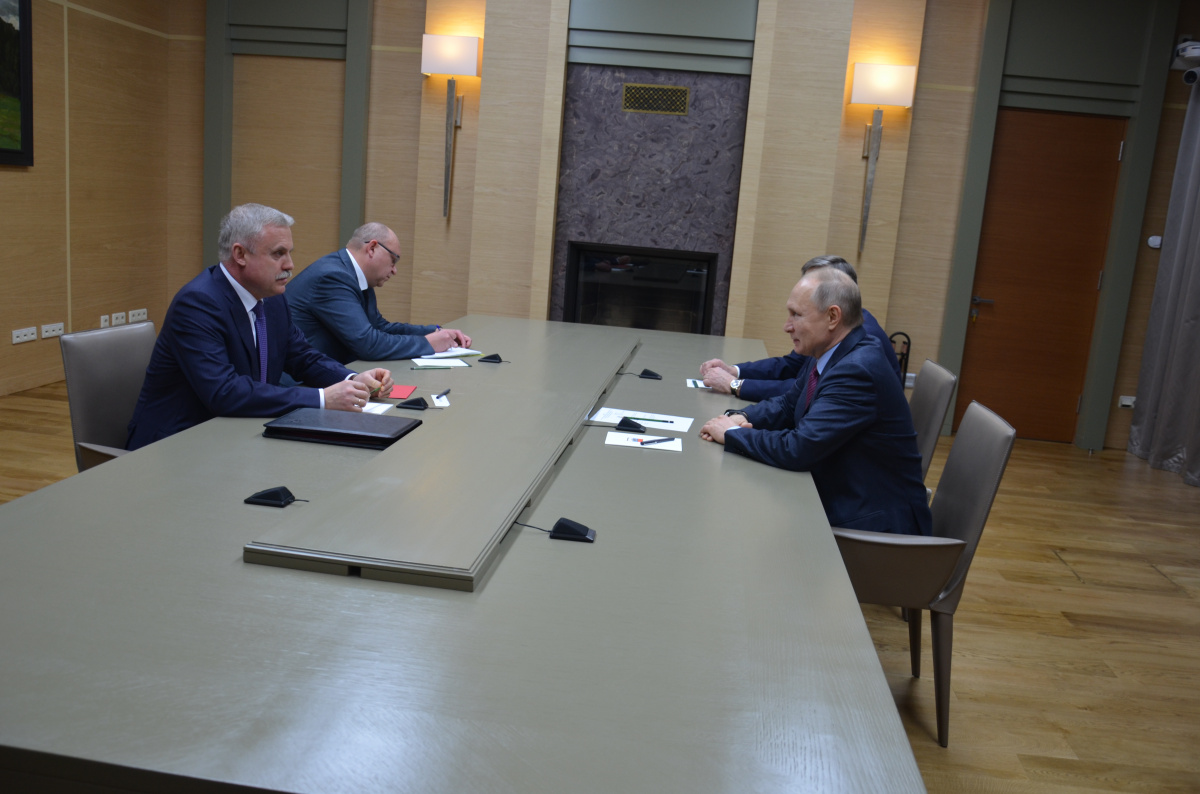 Chairman of the CSTO Collective Security Council, President of Russia Vladimir Putin met with Secretary General of the Organization Stanislav Zas
