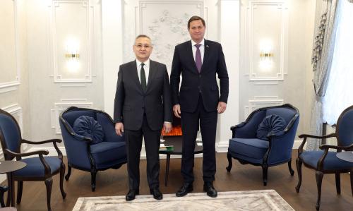 A meeting was held between the CSTO Secretary General Taalatbek Masadykov and Belarusian Foreign Minister Maksim Ryzhenkov