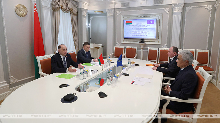 In Minsk, the CSTO Secretary General met with the State Secretary of the Security Council of the Republic of Belarus Alexander Volfovich