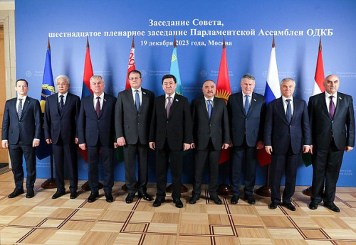 The CSTO Secretary General Imangali Tasmagambetov addressed the joint meeting of the Council and the 16th plenary session of the CSTO Parliamentary Assembly 