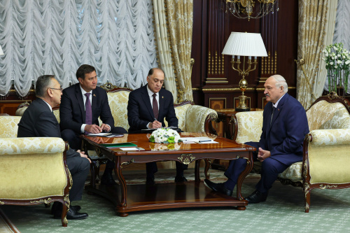 A meeting was held between CSTO Secretary General Talatbek Masadykov and President of Belarus Aleksandr Lukashenko