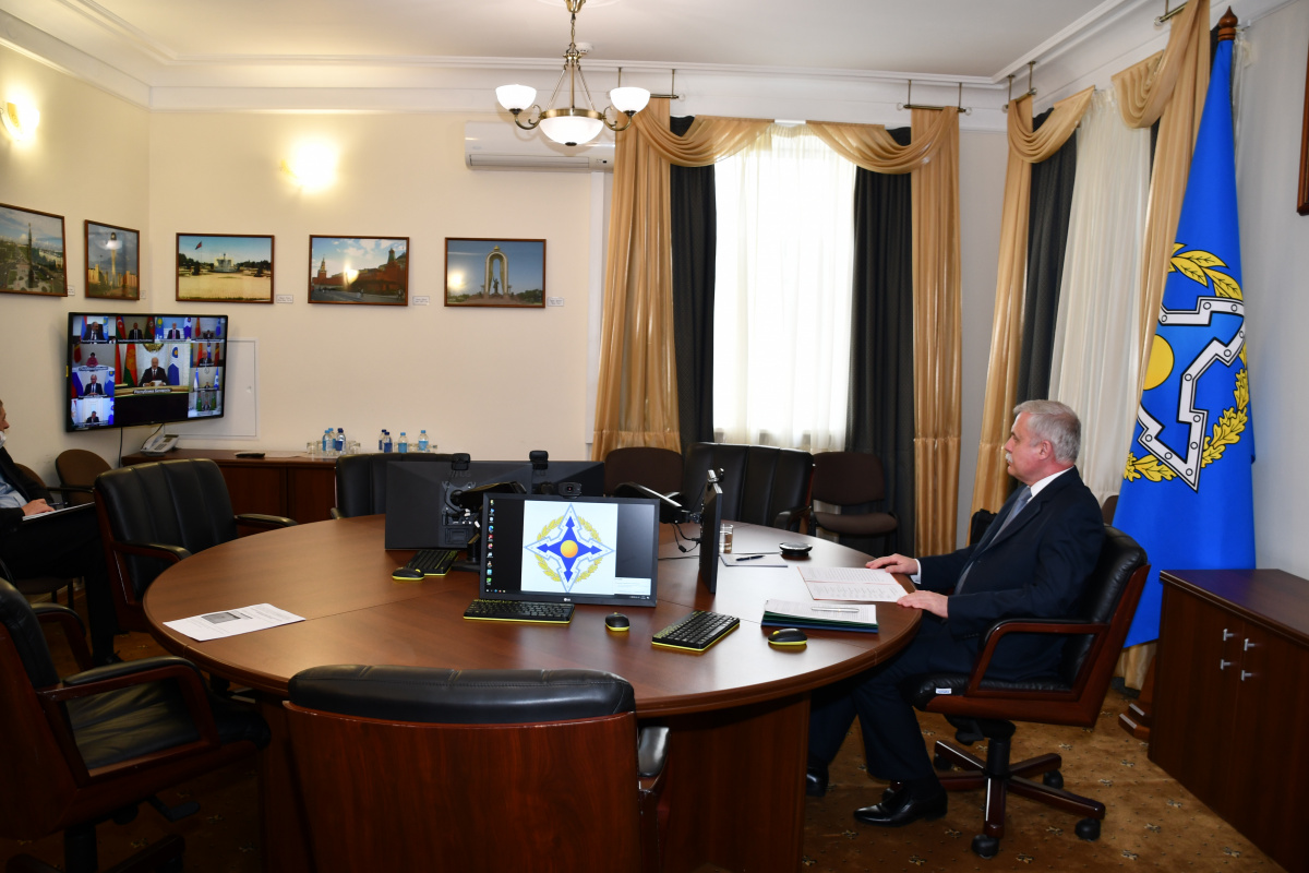 The CSTO Secretary General Stanislav Zas took part in the CIS summit via videoconferencing