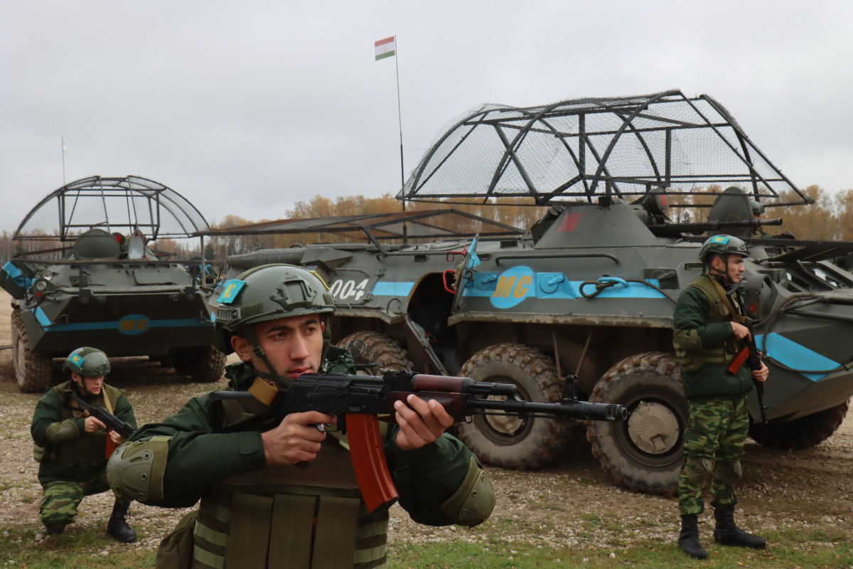 CSTO Peacekeeping Forces practice checkpoint procedures as part of the “Indestructible Brotherhood-2026” exercise