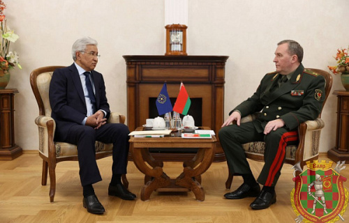 The CSTO Secretary General Imangali Tasmagambetov met with the Belarusian Defense Minister Viktor Khrenin