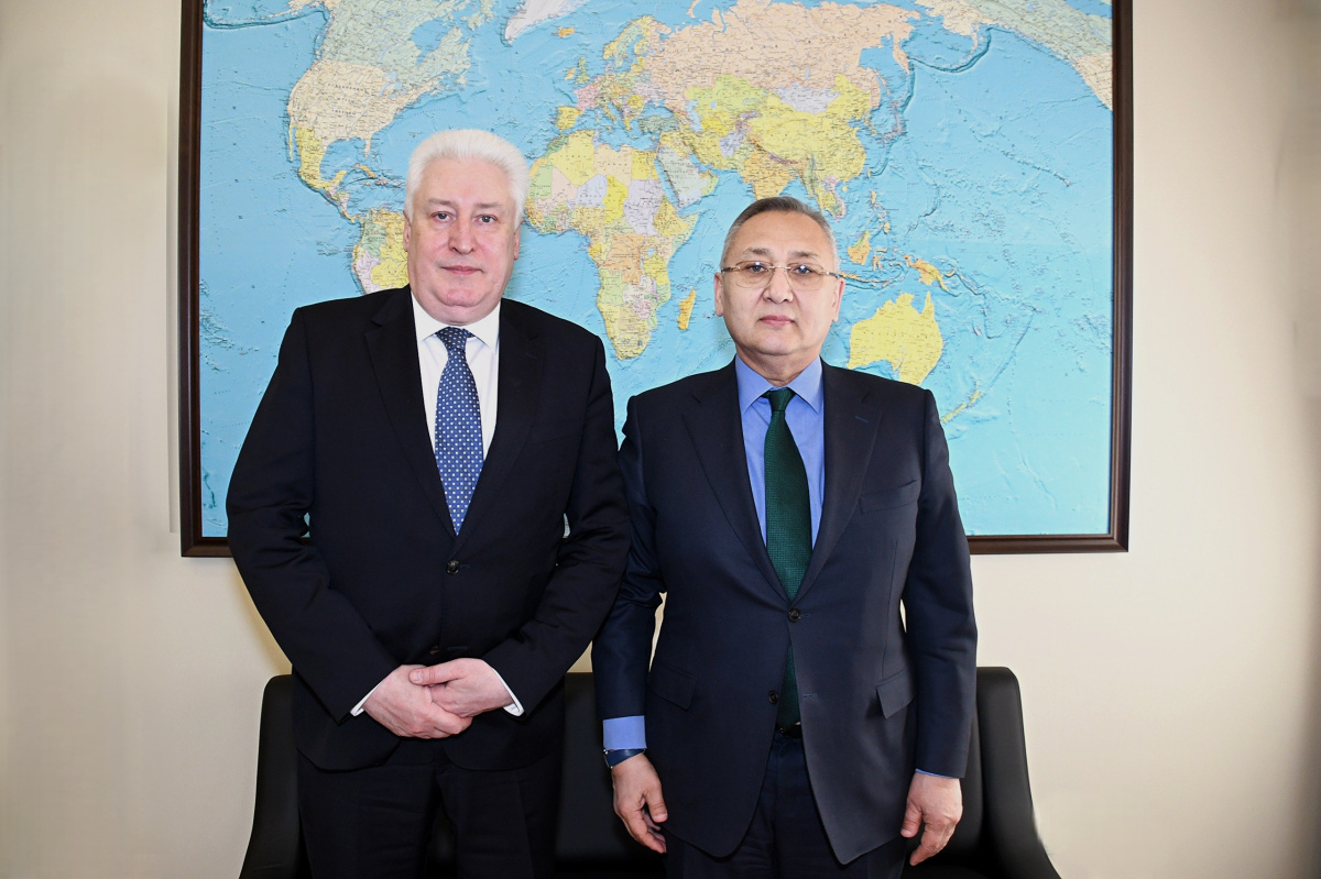 A working meeting was held at the CSTO Secretariat between Secretary General Talatbek Masadykov and Igor Korotchenko, Editor-in-Chief of the magazine “National Defense”