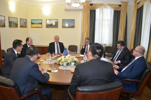 The CSTO Secretariat hosted a meeting of the Secretary General of the Collective Security Treaty Organization Stanislav Zas with the permanent and plenipotentiary representatives of the CSTO member states