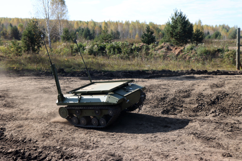 During the “Echelon-2026” exercise, units are actively employing ground-based robotic systems
